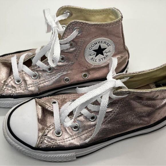 Pink Shiny Converse child size 13 - Picture 2 of 3